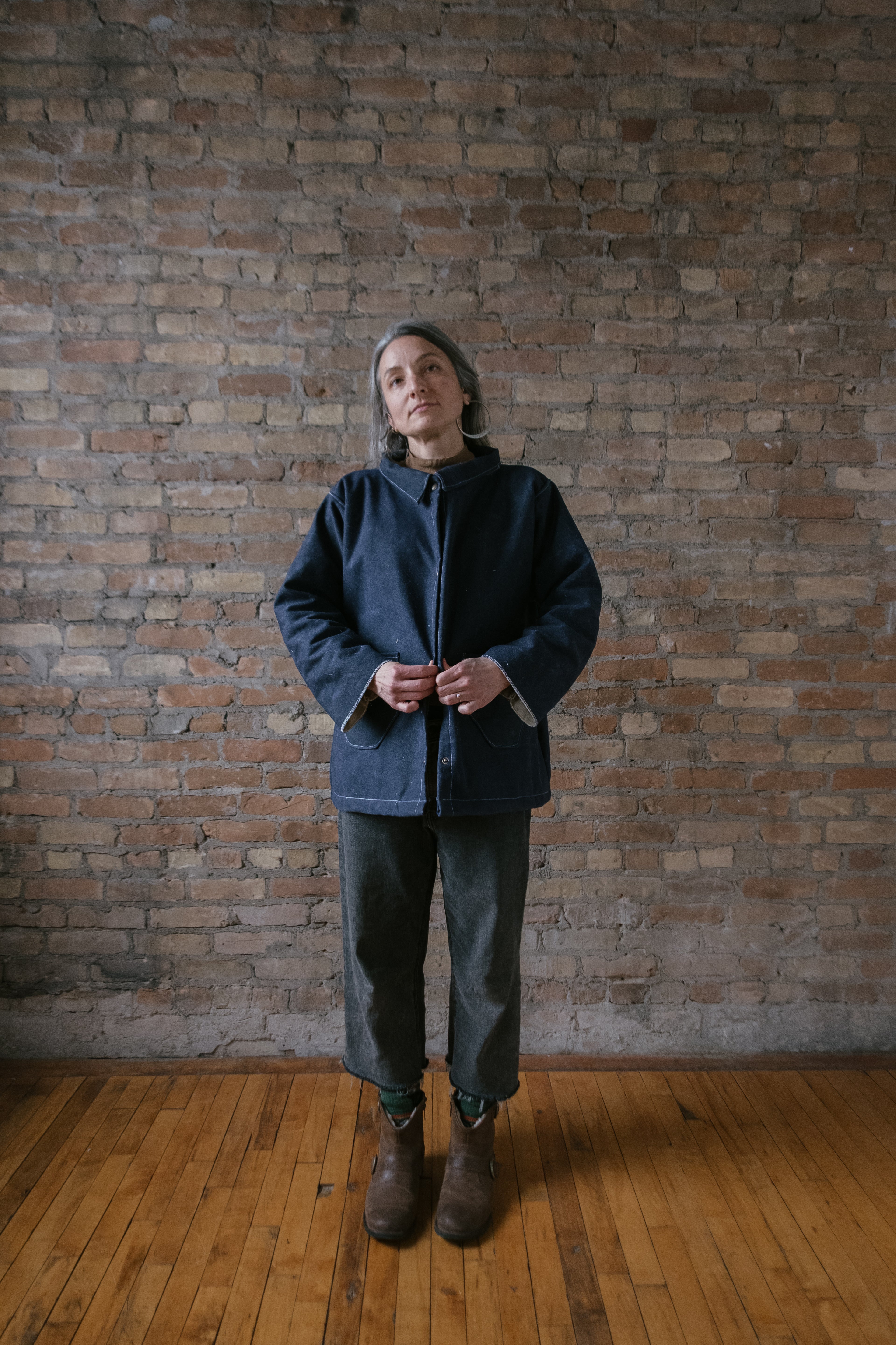 Indigo Waxed Canvas Jacket