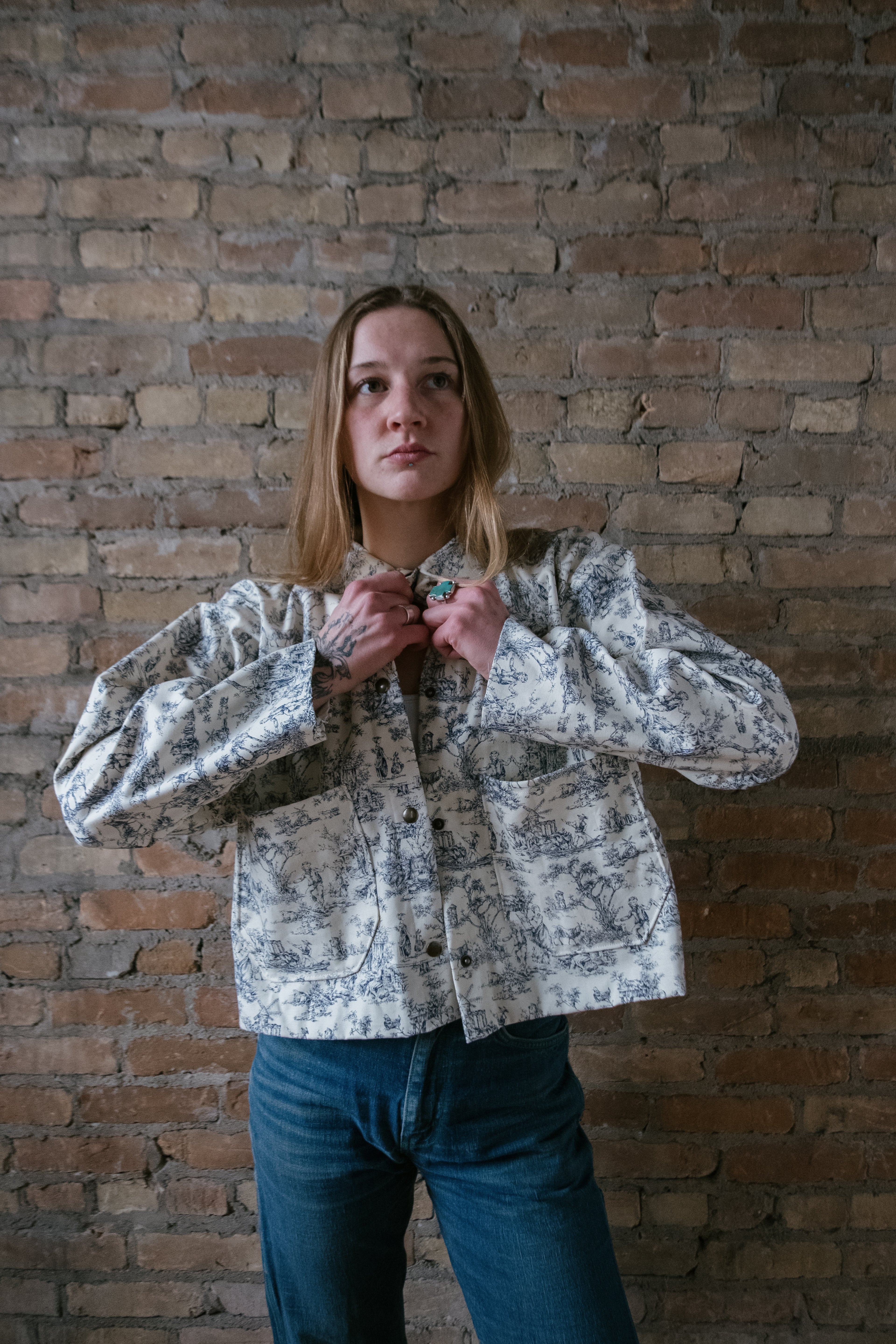 Toile Cropped Jacket