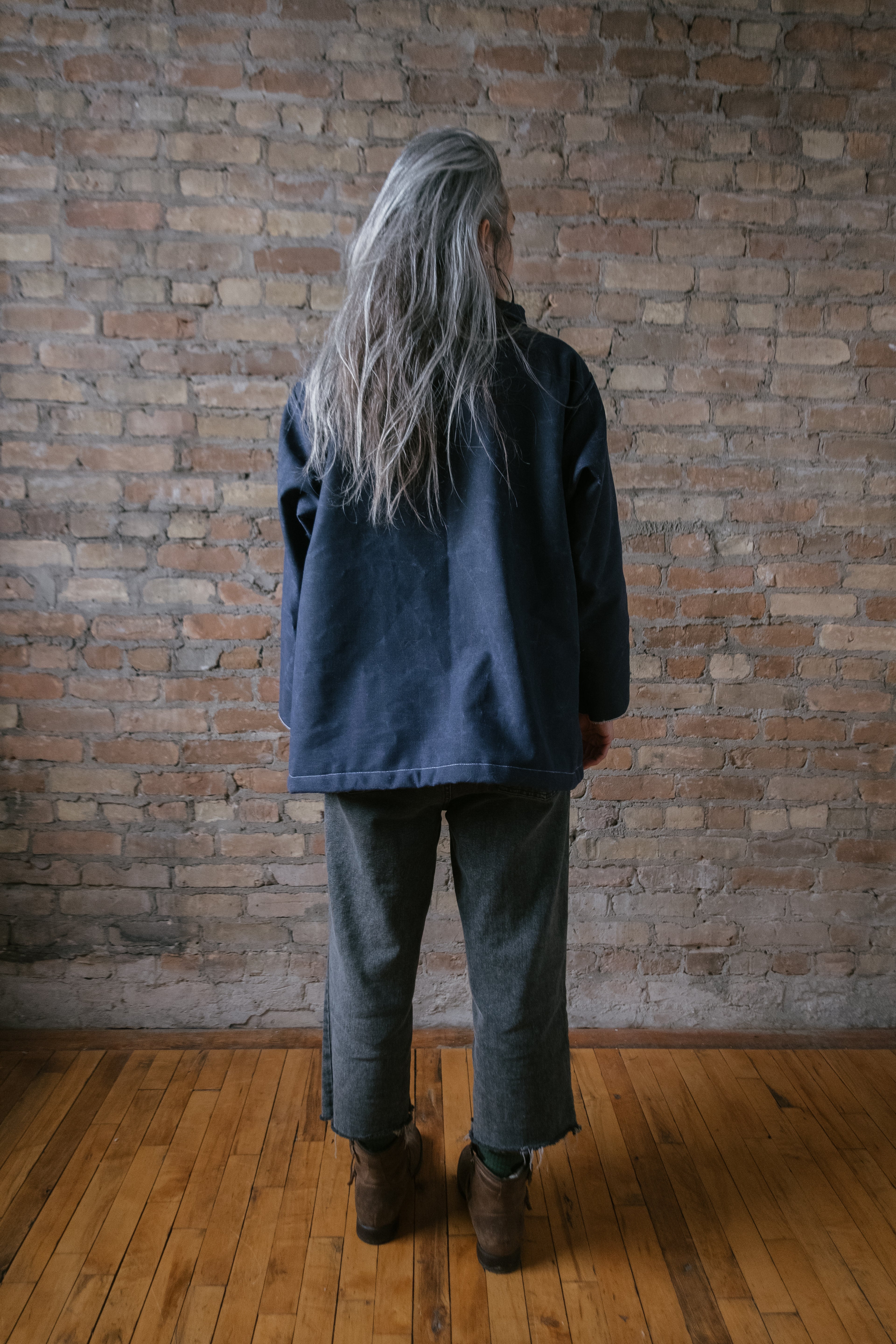 Indigo Waxed Canvas Jacket