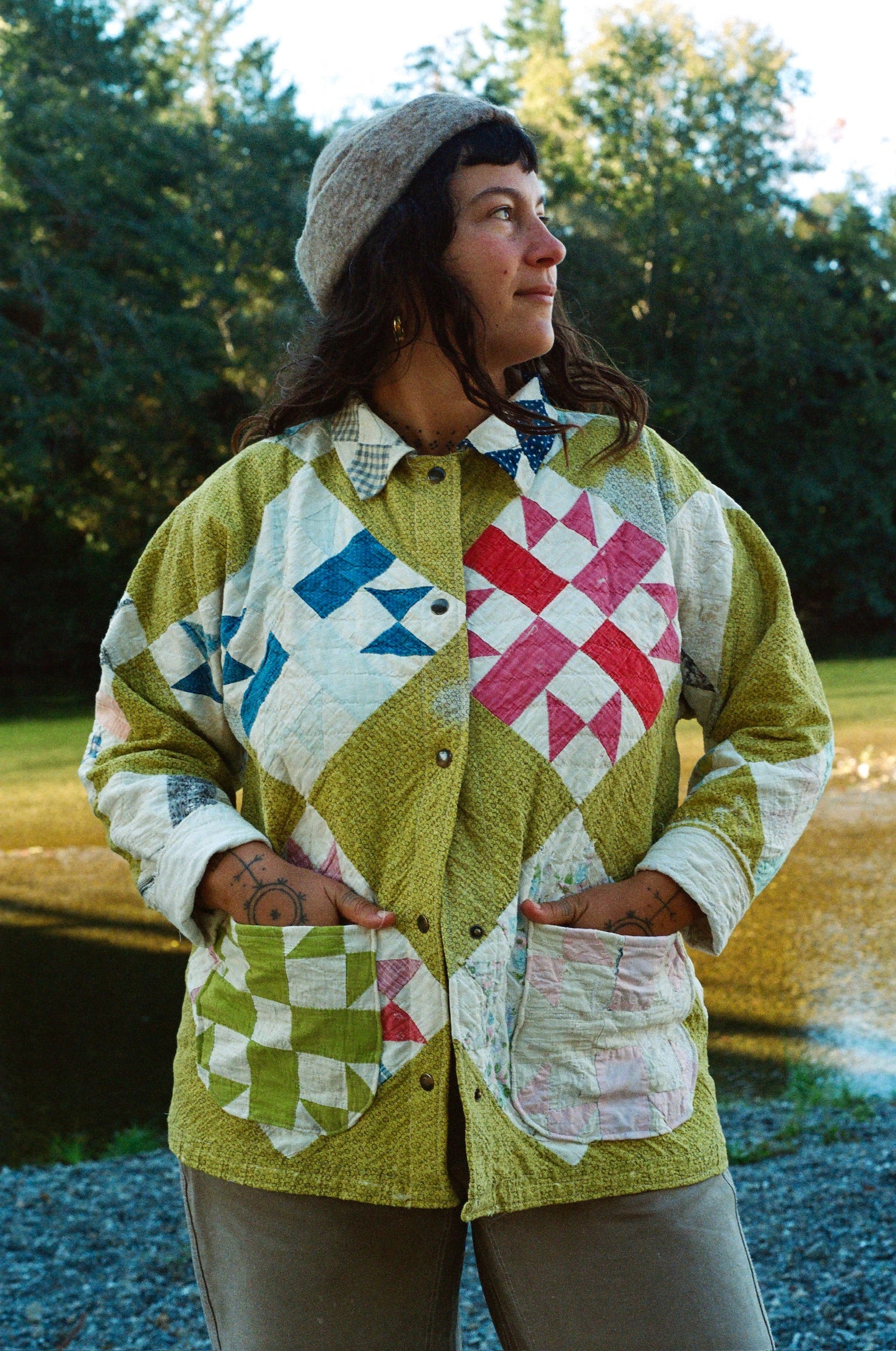 Chartreuse Quilt Jacket